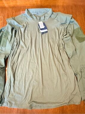 Proper Men's 4XL Tactical Long Sleeve Shirt in Olive Green